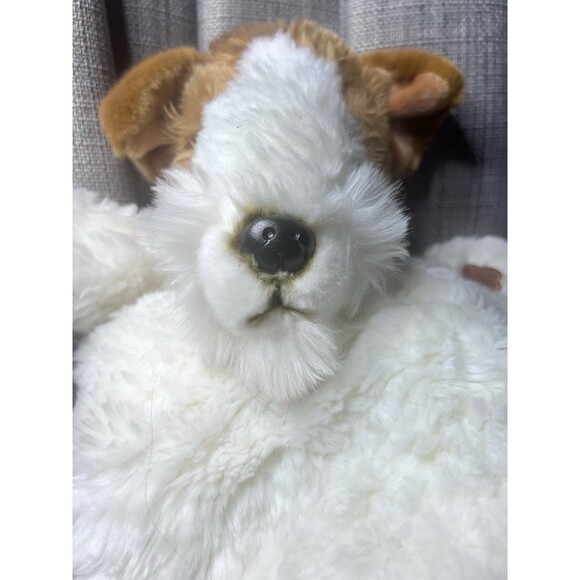 Puppet Company Fox Terrier Dog 15 Inch Plush Hand Toy Stuffed Animal - Picture 4 of 10